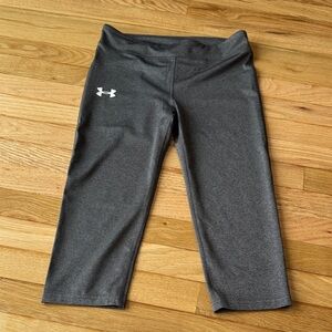 Under Armour Kids Charcoal Capri Leggings
